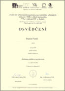 Osvědčení publikování na internetu
